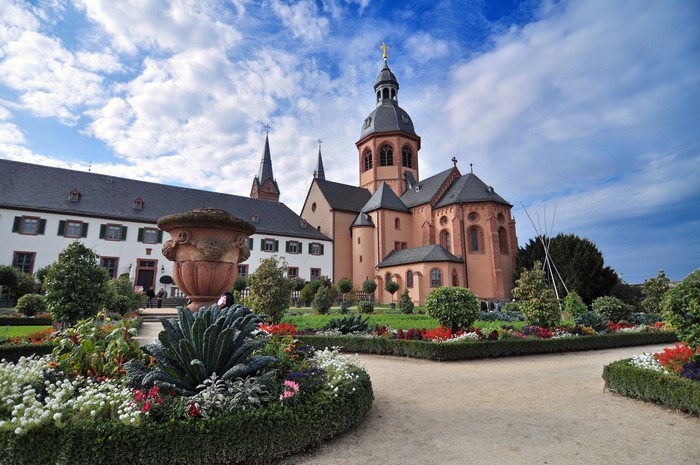 Seligenstadt Abbey and garden, Germany