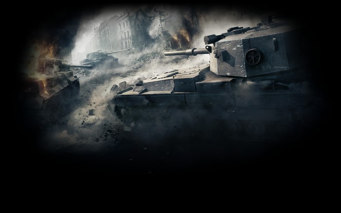 World of Tanks battle scene