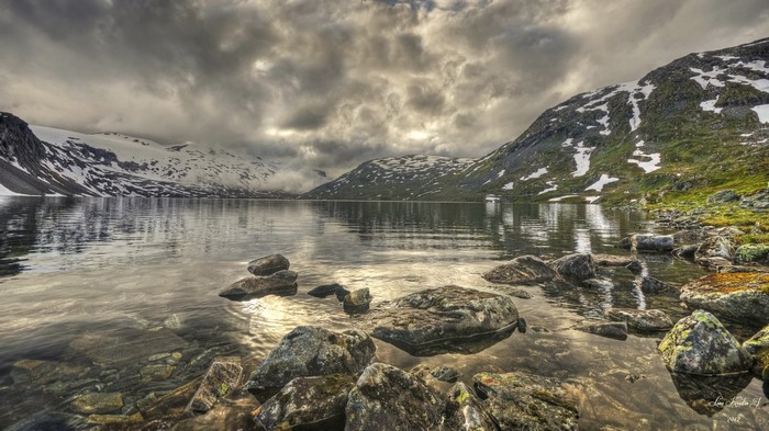 Lake and Mountains in Norway