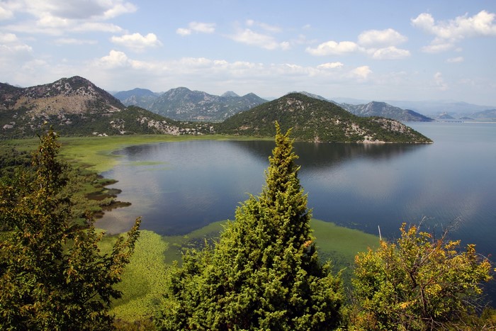 Lake Skadar, Montenegro Scenery with Mountains