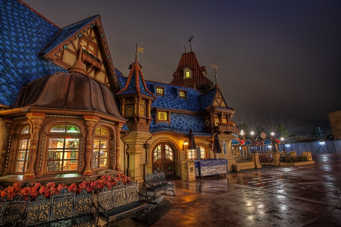 Disneyland California Houses at Night