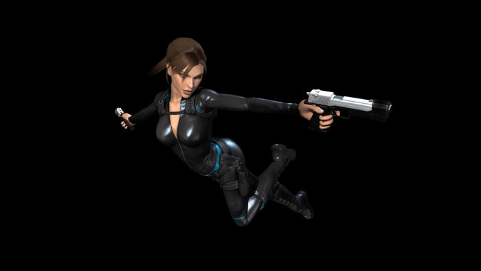 Lara Croft from Tomb Raider with Pistols