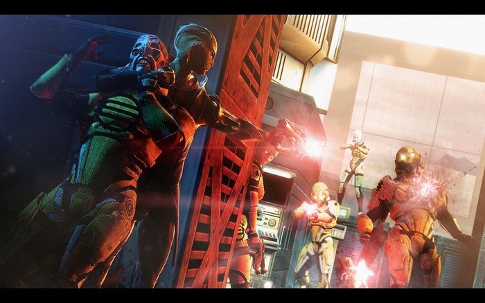 Mass Effect Warriors in Battle