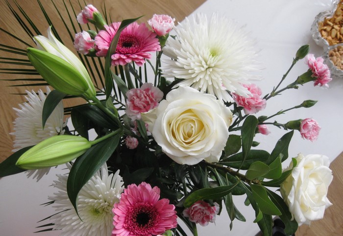 Bouquet of Roses, Gerberas, and Asters