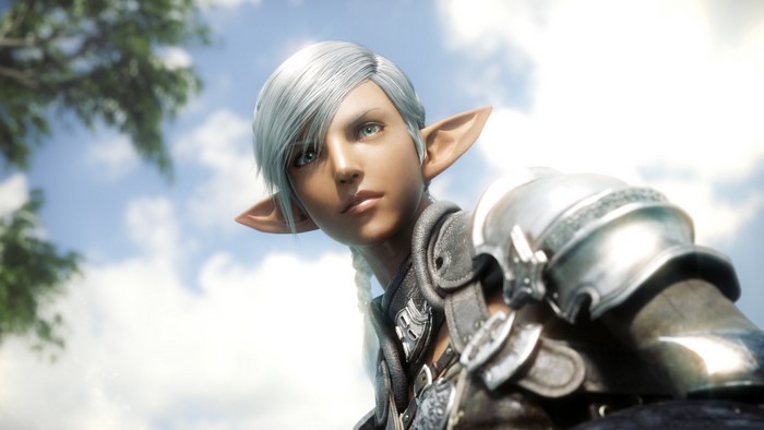 Elf warrior from Final Fantasy XIV