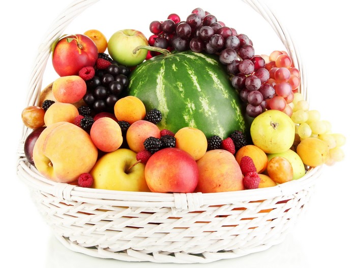 Fruit in a wicker basket