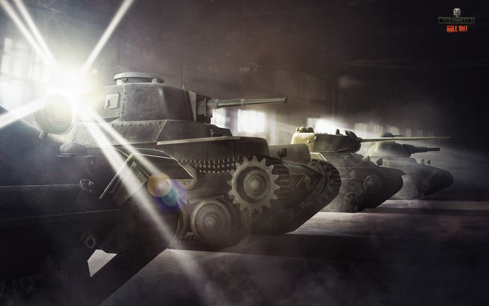 World of Tanks Roll Out tanks in hangar
