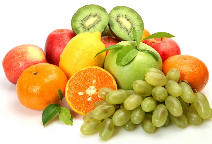 4K Fruit: Grapes, Kiwi, Apples, Oranges, Lemon