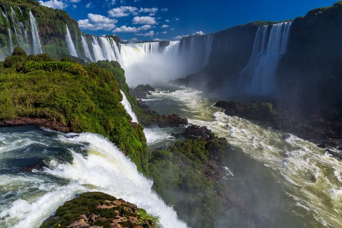 4K Iguazu Waterfalls Brazil Scenery