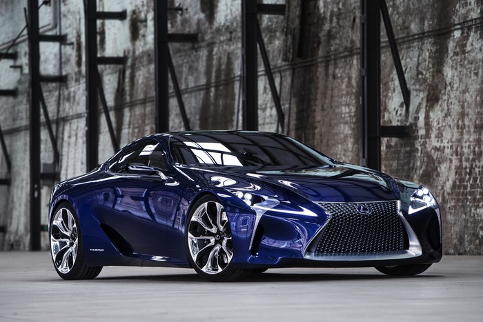 Blue Lexus LF-LC Concept Car
