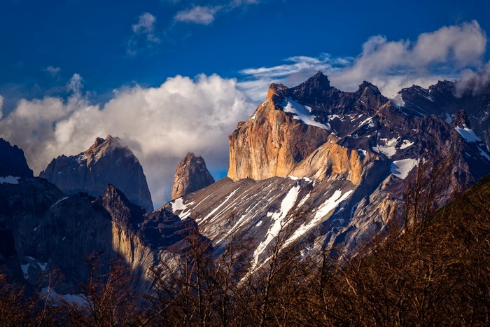 Patagonia Mountains Scenery in Chile