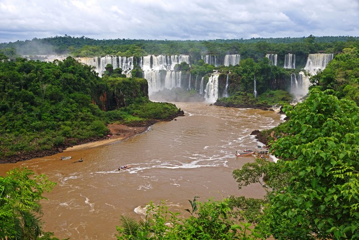 Iguazu Falls and River in Brazil