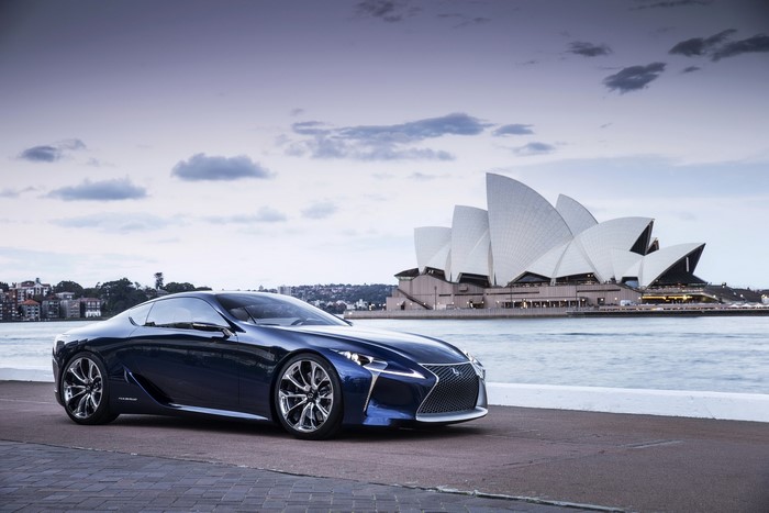 Lexus LF-LC Concept Car at Sydney Opera House