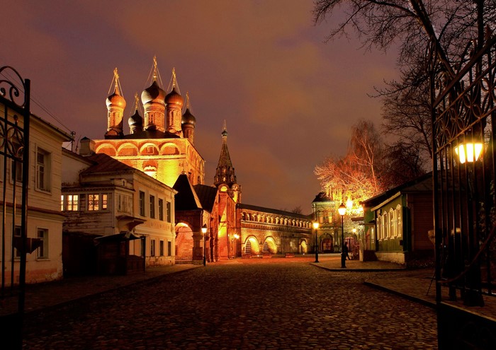 Kremlin at night in Moscow, Russia
