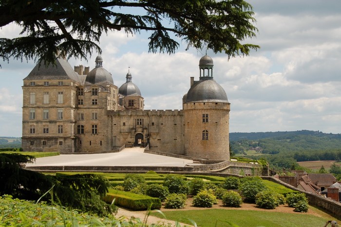 Chateau de Hautefort castle in France