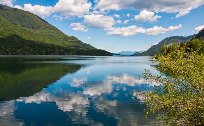 Lake and Mountains in British Columbia, Canada