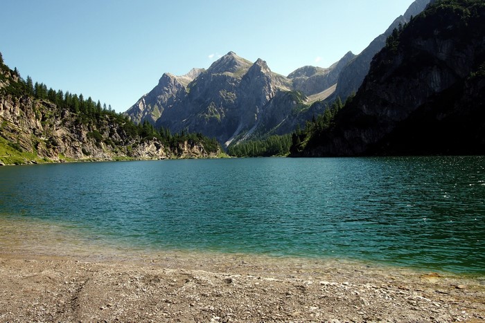 Lake and Mountains in the Alps