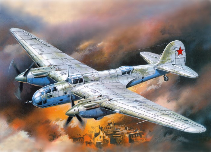 Arkhangelsky Ar-2 Bomber Aircraft in Flight