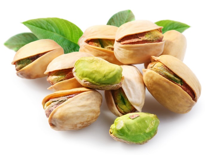 Pistachios with Leaves