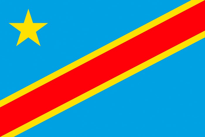 Flag of the Democratic Republic of the Congo