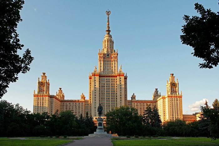 Moscow State University building, Russia