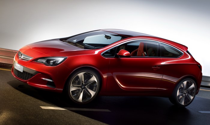 Red Opel Astra GTC Paris Concept Car