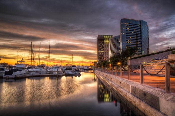 San Diego Marina at Sunset
