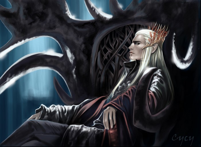 Elf King on a throne