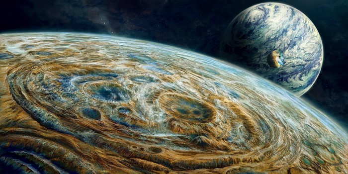 Planets and moons in deep space