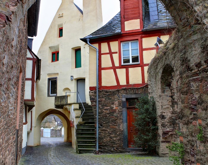 Street in Bruttig-Fankel, Germany