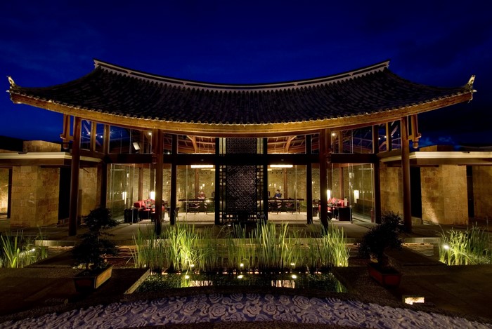 Resort in Lijiang, China at Night