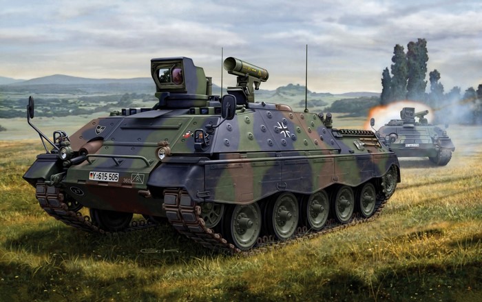 Jagdpanzer Jaguar 1 missile launcher painting
