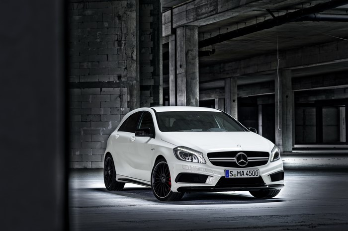 White 2013 Mercedes-Benz A45 AMG