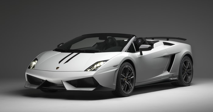White Lamborghini Gallardo LP570-4 Cabriolet