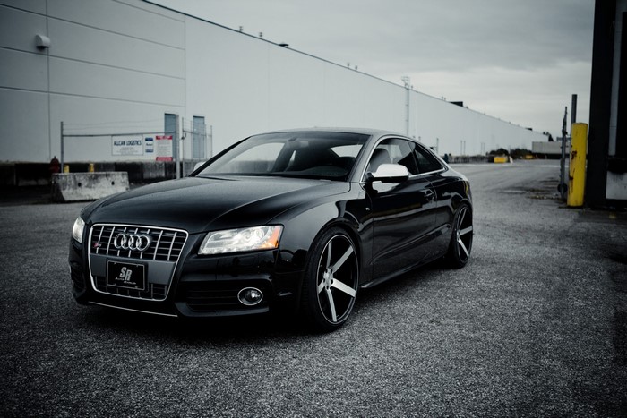 Black Audi S5 Coupe on Asphalt