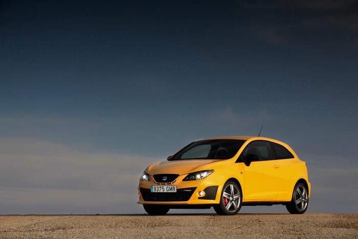 Yellow 2009 Seat Ibiza Cupra
