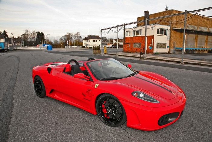 Red Ferrari F430 Scuderia Spyder Convertible