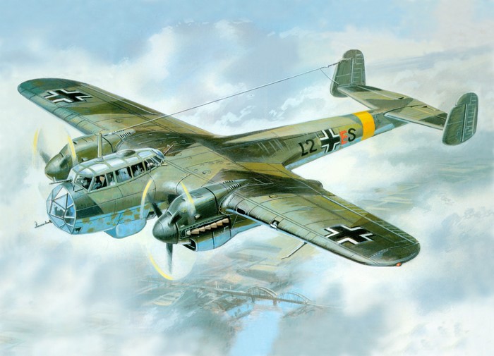 Dornier Do-215B-4 Bomber Aircraft Painting
