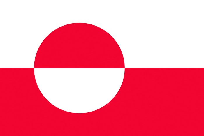 4K Greenland Flag