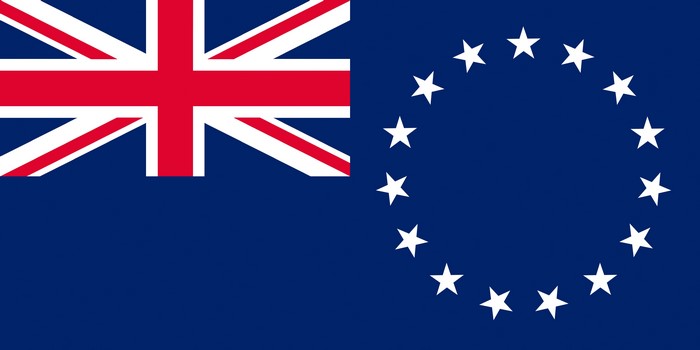 4K The Cook Islands Flag