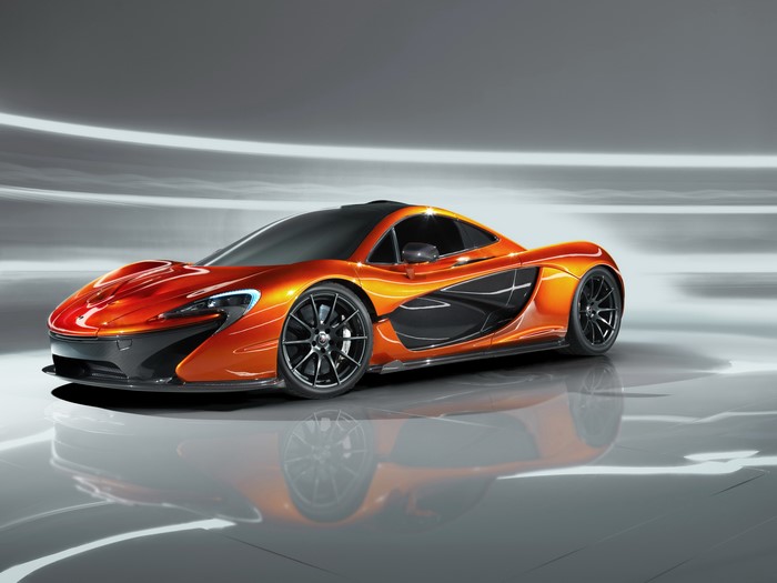 Orange McLaren P1 Sports Car