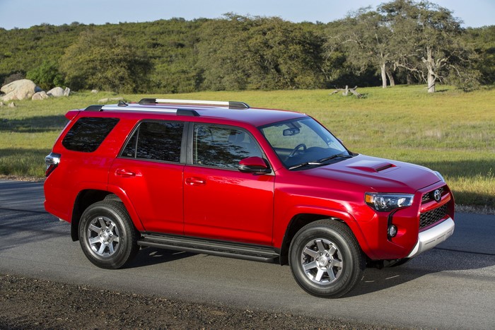 Red Toyota 4Runner SUV on a Road