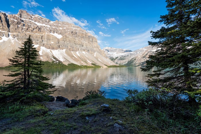 Bow Lake in Banff National Park, Canada