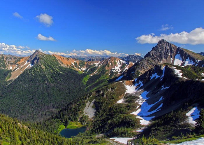 Pasayten Wilderness Mountains USA Scenery Sky