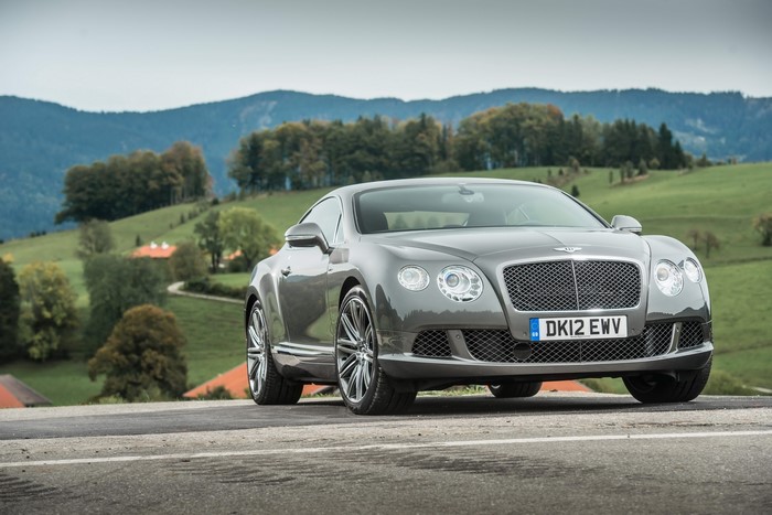 Bentley Continental GT Speed on a scenic road