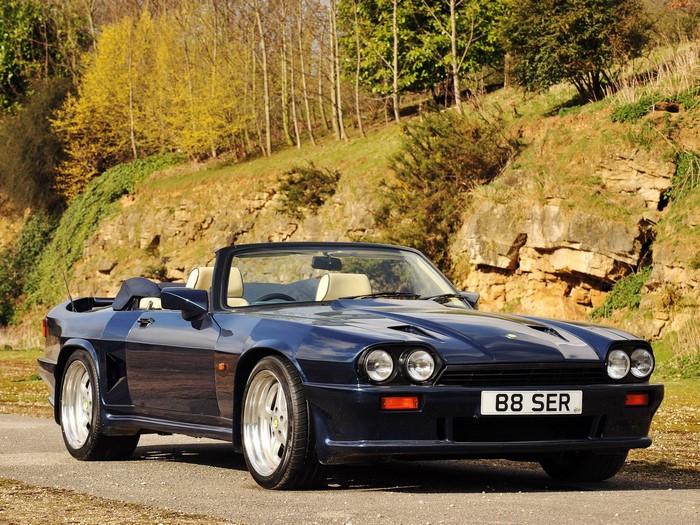 Dark Blue 1990 Jaguar XJS Cabriolet