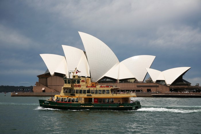Sydney Opera House and Ferry Boat