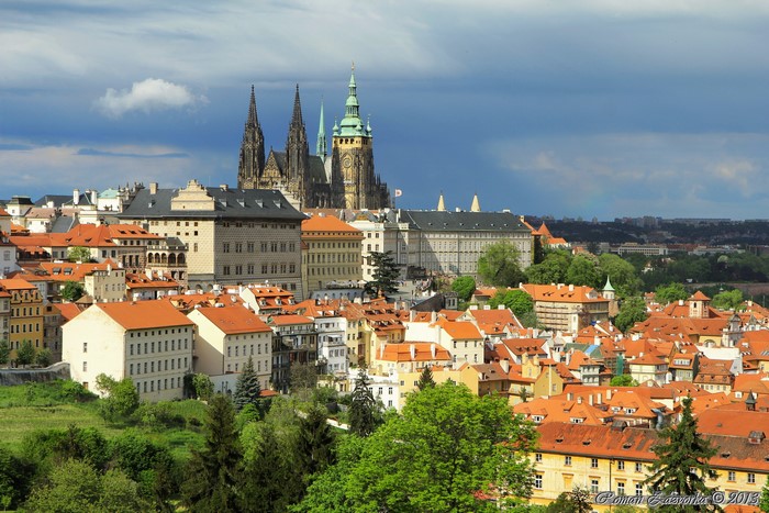 Prague Castle and Old Town Houses, Czech Republic
