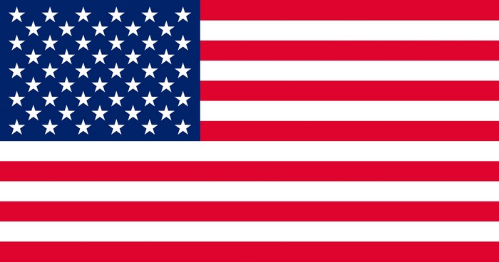 4K USA Flag with Stripes and Stars