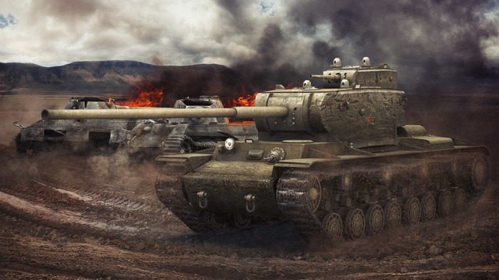KV-4 tanks in World of Tanks battle